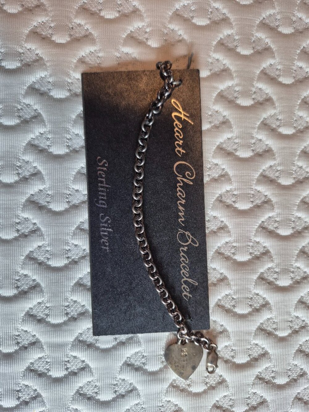 Sterling sliver bracelet heart
